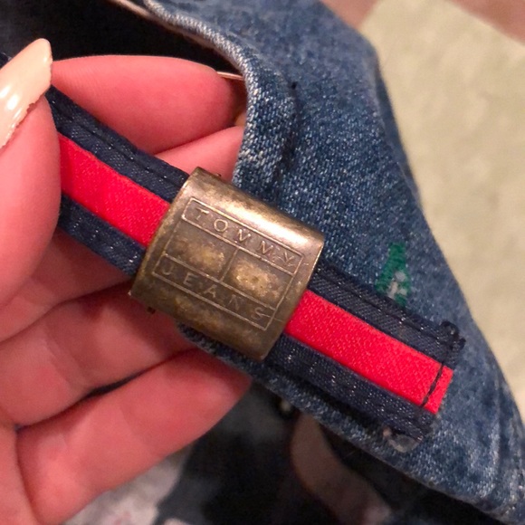 Vintage 90s denim flag tommy jeans hat adjustable - Picture 6 of 10